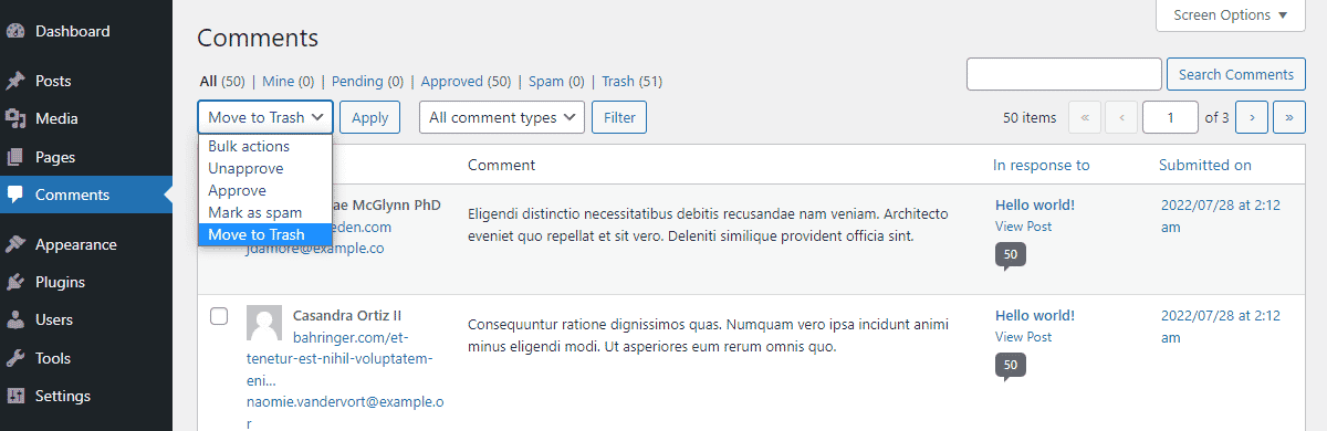 How To Delete All Comments From WordPress (4 Methods) 2023 - Institute ...